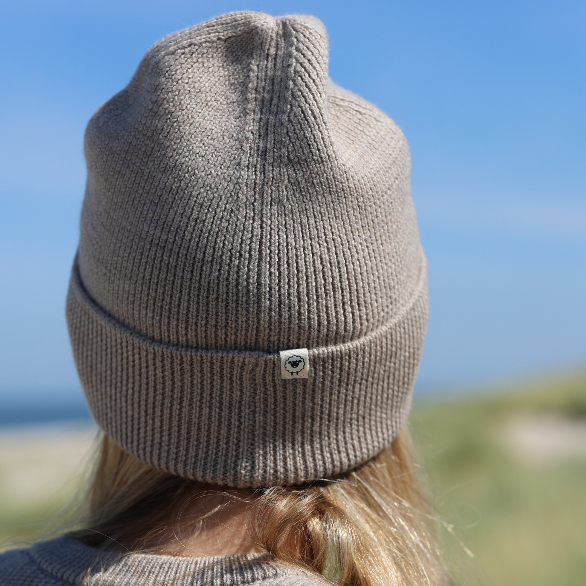 Geschenkset aus Mütze für Kinder und Erwachsene in new sand